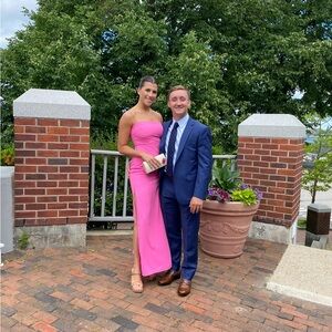 Superdown hot pink maxi dress